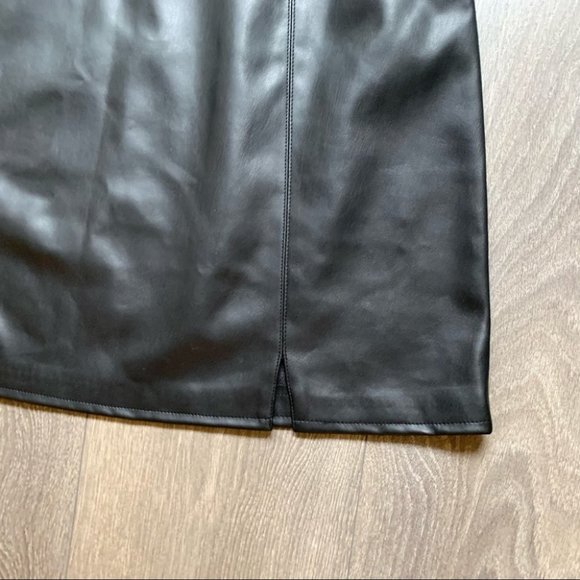 BB Dakota Rock City Vegan Leather Mini Dress Black Size Medium - Picture 8 of 14